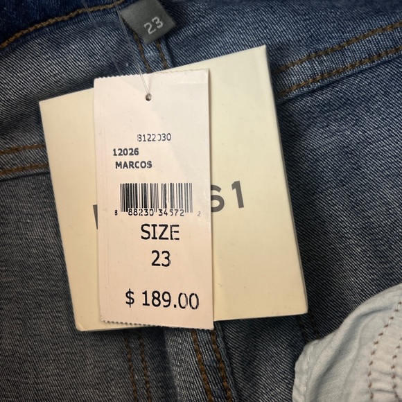 DL1961 Emma Low Rise Skinny Jeans Marcos (Mid Indigo Wash) - Picture 7 of 7